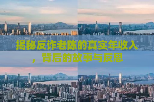 揭秘反诈老陈的真实年收入，背后的故事与反思