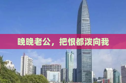 晚晚老公，把恨都泼向我