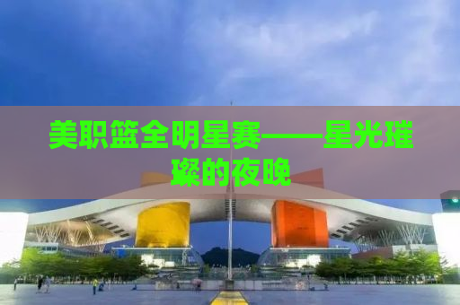 美职篮全明星赛——星光璀璨的夜晚