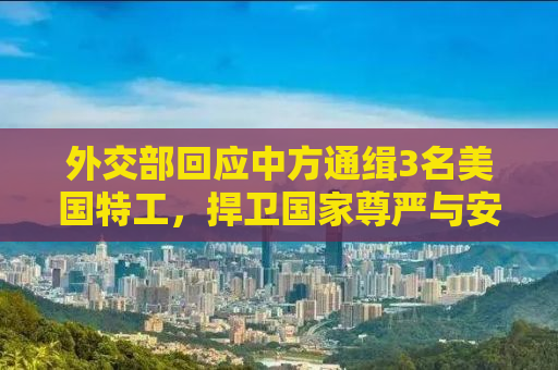 外交部回应中方通缉3名美国特工，捍卫国家尊严与安全，维护公平正义
