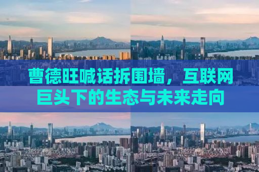 曹德旺喊话拆围墙，互联网巨头下的生态与未来走向