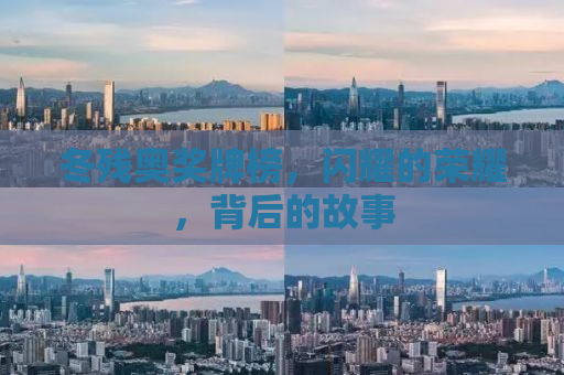 冬残奥奖牌榜，闪耀的荣耀，背后的故事