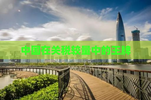 中国在关税较量中的王牌