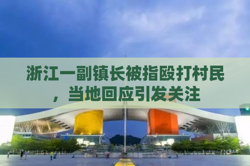 浙江一副镇长被指殴打村民，当地回应引发关注